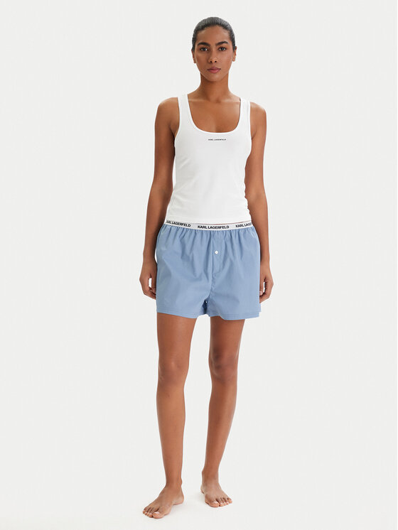 KARL LAGERFELD KARL LAGERFELD Pižama B1W45008 Bela Regular Fit