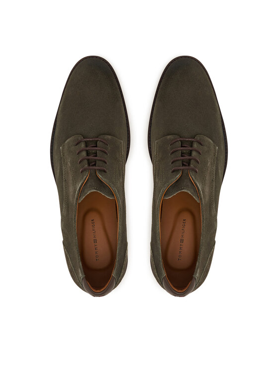 Tommy Hilfiger Tommy Hilfiger Poolsaapad Corporate Dressy Suede Shoe FM0FM05969 Roheline