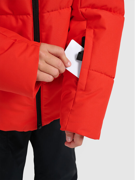 4F 4F Kurtka narciarska BASIC SKI Czerwony Regular Fit