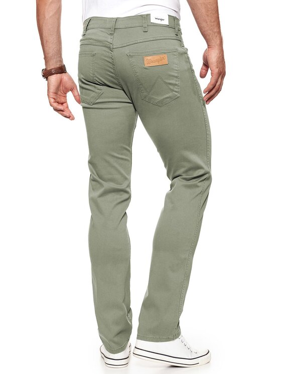 Wrangler Wrangler Pantaloni di tessuto GREENSBORO Verde Straight Fit