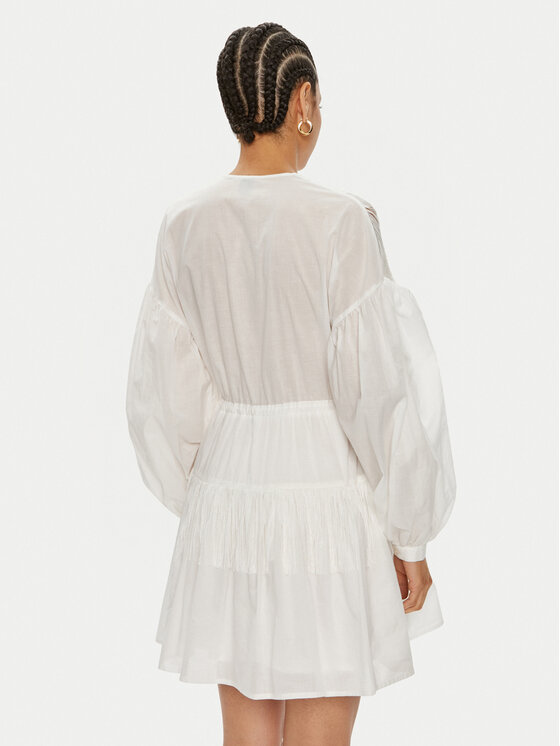 PINKO Pinko Sukienka codzienna Baaria 103741 A1XN Biały Regular Fit