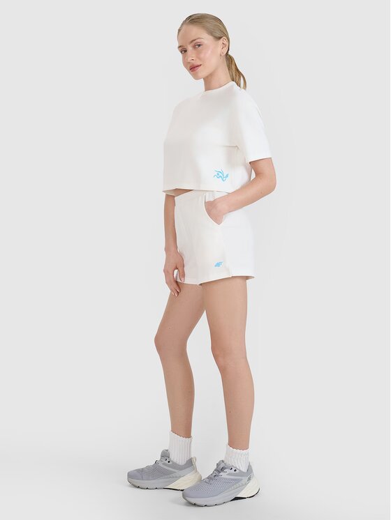 4F 4F Šortky 4FWSS25TSHOF531-11S Biela Regular Fit