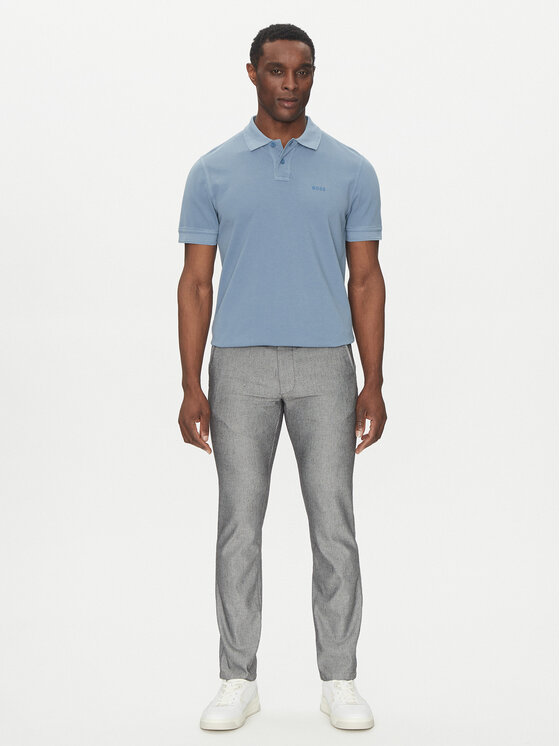 BOSS BOSS Spodnie materiałowe 50536834 Szary Slim Fit