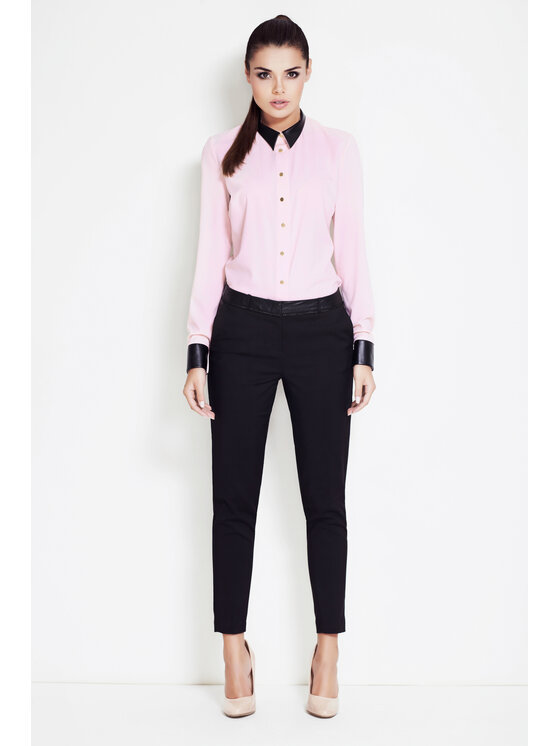 Awama Awama Košile A050 Růžová Basic Fit