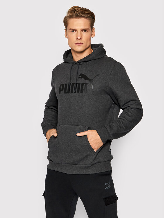 Puma Bluză Essentials Big Logo 586686 Gri Regular Fit