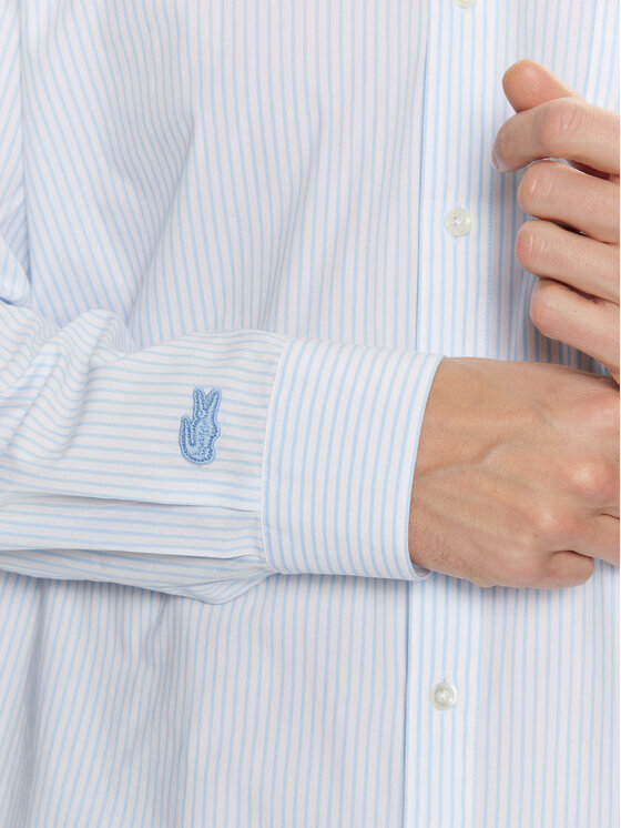 Lacoste Lacoste Košulja CH4548 Svijetloplava Relaxed Fit