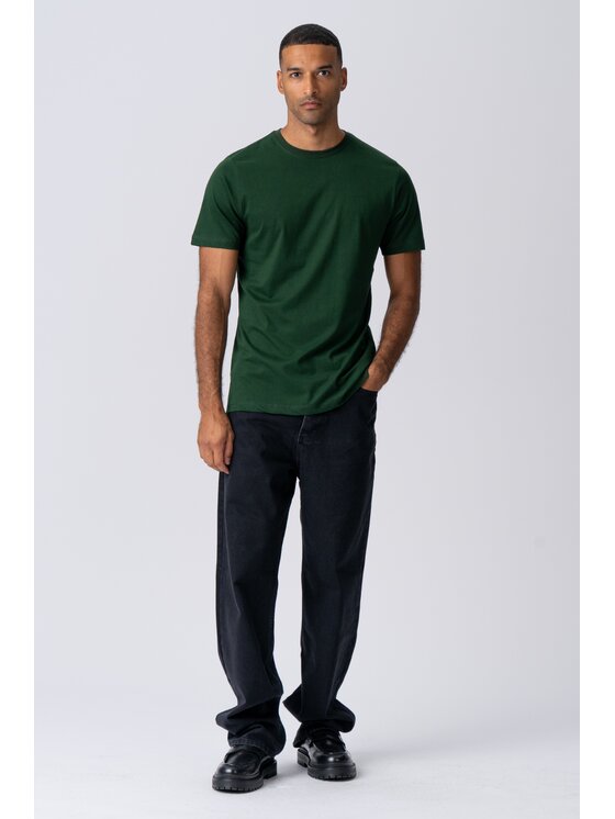 TeeShoppen TeeShoppen T-Shirt 'Basic Collection' Zielony Regular Fit