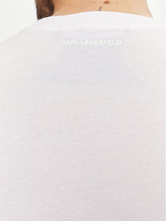 KARL LAGERFELD KARL LAGERFELD T-Shirt 755426 551242 Biały Regular Fit