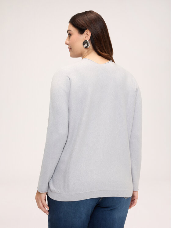 Fiorella Rubino Fiorella Rubino Sweter M379E002436N013 Szary Regular Fit