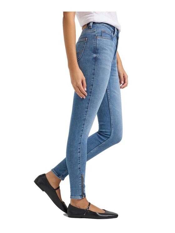 Lee Lee Jeansy 112363794 Niebieski Skinny Fit