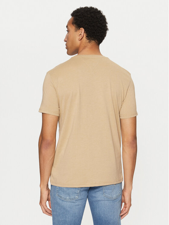 Tommy Jeans Tommy Jeans T-Shirt Jaspe DM0DM20364 Beżowy Slim Fit