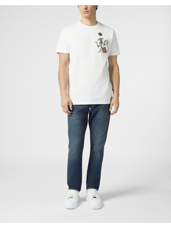 PHILIPP PLEIN PHILIPP PLEIN T-Shirt 30557 Biały Regular Fit