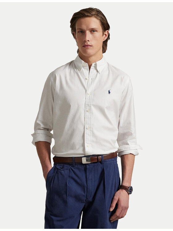 Polo Ralph Lauren Polo Ralph Lauren Πουκάμισο 710829480002 Λευκό Custom Fit