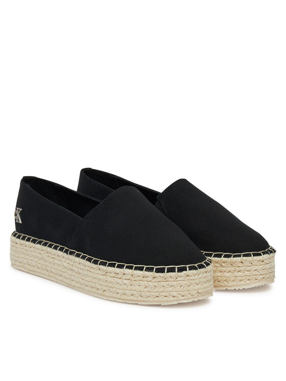 Calvin Klein Jeans Calvin Klein Jeans Espadrilės Flatform Esdparille Mg/Hdw YW0YW01737 Juoda