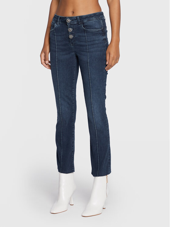 Liu Jo Jeans hlače UF2040 D4268 Modra Bootcut Fit