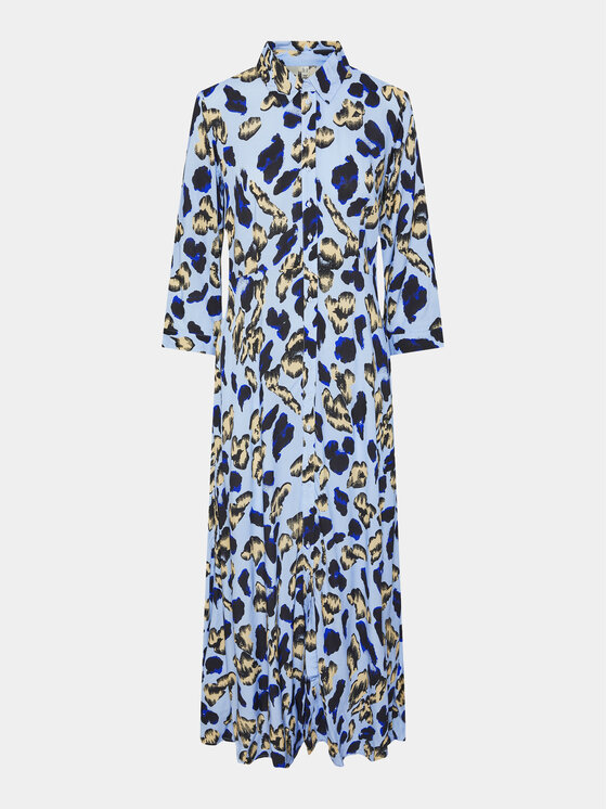 YAS YAS Sukienka koszulowa Savanna 26022663 Niebieski Loose Fit