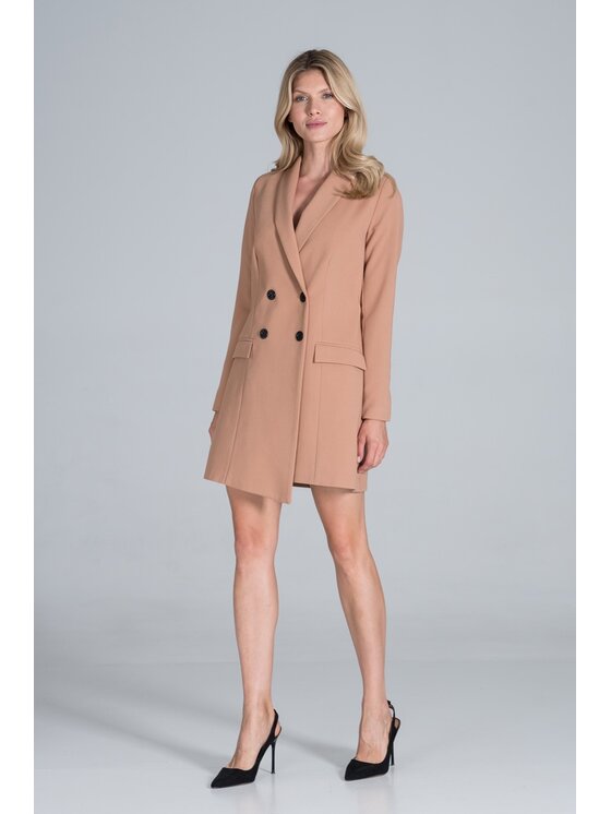 FIGL FIGLFIGL Vestito M822 Marrone Regular Fit