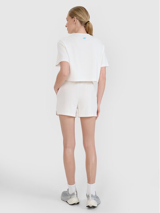 4F 4F Szorty 4FWSS25TSHOF531-11S Biały Regular Fit