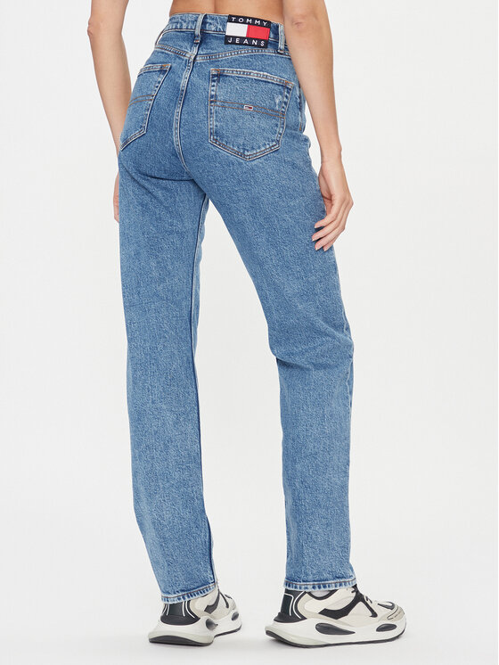 Tommy Jeans Tommy Jeans Traperice Julie DW0DW16675 Plava Straight Fit