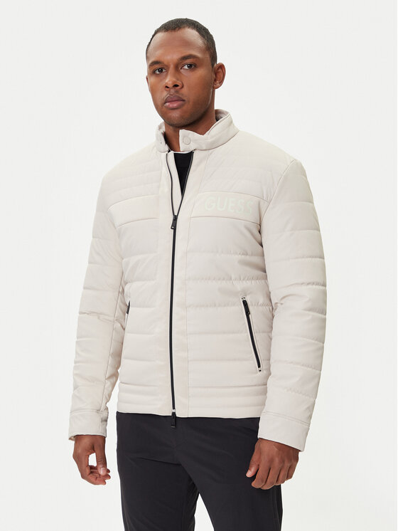 Guess Guess Geacă M4YL16 WFHD0 Écru Regular Fit