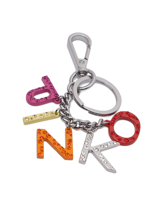 PINKO PINKO Přívěsek Letters Keychain WH1U Stříbrná