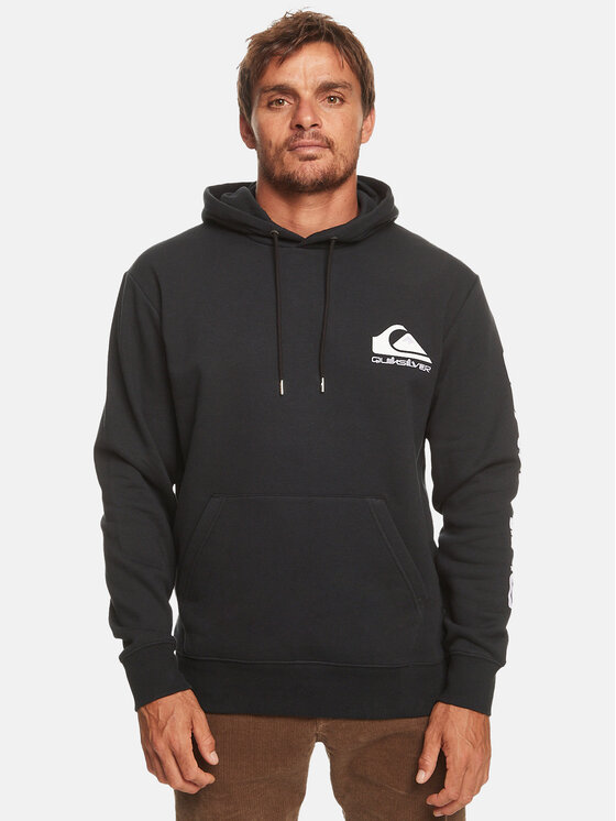 Quiksilver Džemperis ar kapuci Omni Logo Otlr EQYFT04834 Melns Regular Fit