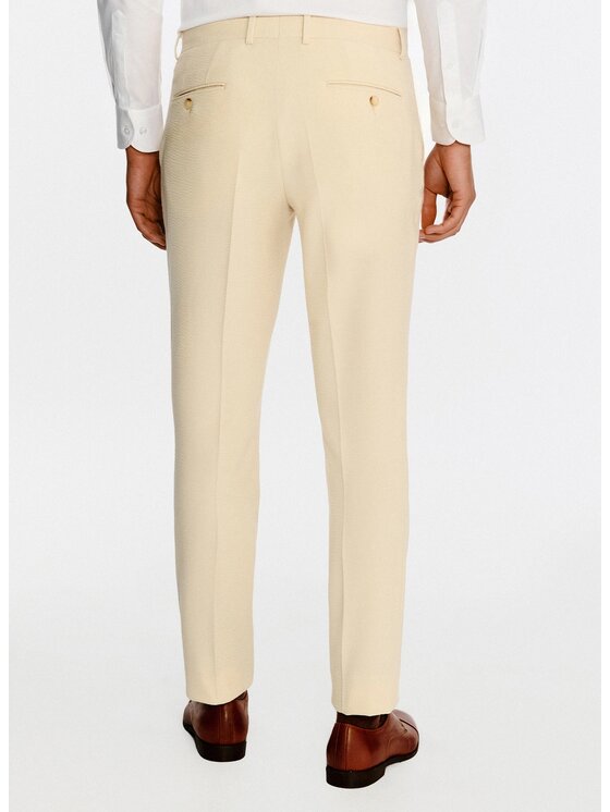 Pako Lorente Pako Lorente Spodnie garniturowe P26SF-6G-034 Beżowy Slim Fit