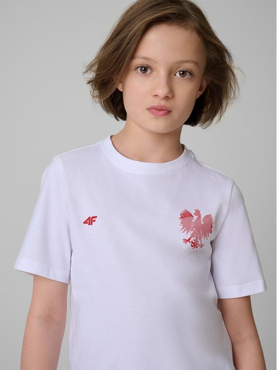 4F 4F T-shirt 4FJSMM00TTSHU2236-10S Bianco Regular Fit