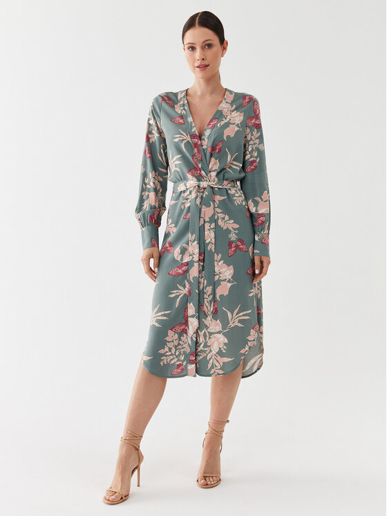 Vero Moda Každodenné šaty Easy Laurel 10297341 Zelená Regular Fit