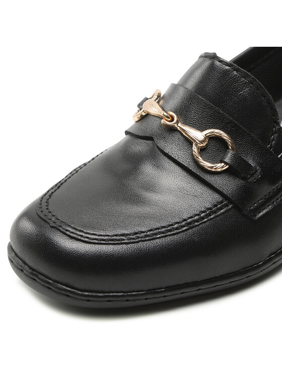 Rieker Półbuty 47173-00 Czarny | Modivo.pl