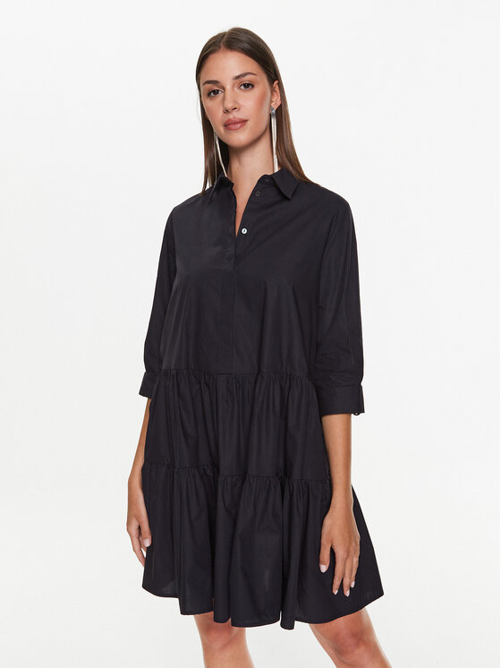 Fabiana Filippi Rochie tip cămașă ABD273W188 Bleumarin Regular Fit