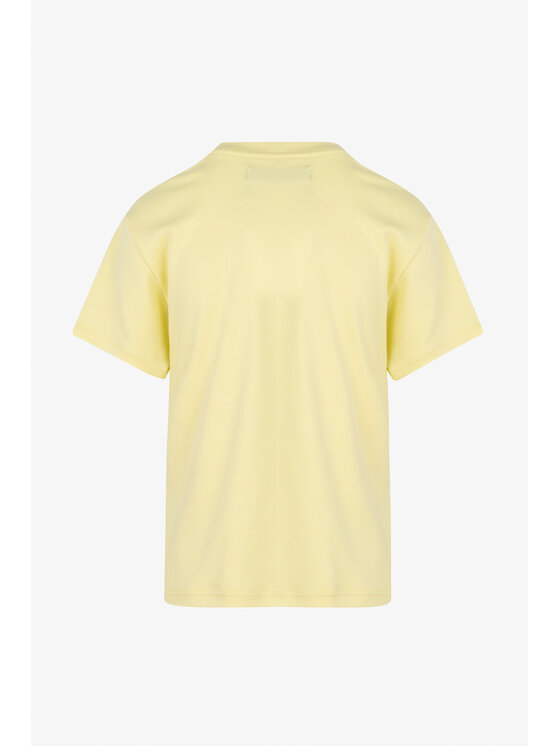 Misaga Misaga T-Shirt HORIZON T-SHIRT Żółty Regular Fit