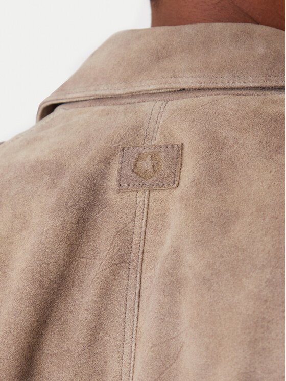 Milestone Milestone Giacca di pelle Adrian 611631 60730 Beige Regular Fit