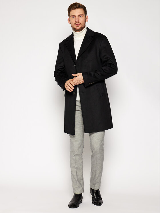 JOOP! Joop! Wollmantel 17 JC-22Mariso 30024053 Schwarz Regular Fit