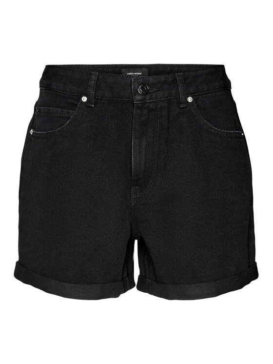 Vero Moda Vero Moda Džínové šortky Zuri 10279493 Černá Regular Fit