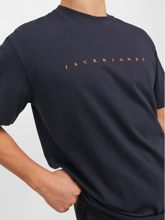 Jack&Jones Jack&Jones Тишърт Star 12234746 Тъмносин Relaxed Fit