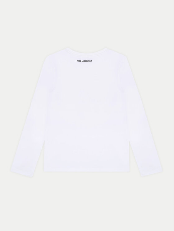 Karl Lagerfeld Kids Karl Lagerfeld Kids Bluse Z30209 S Weiß Regular Fit