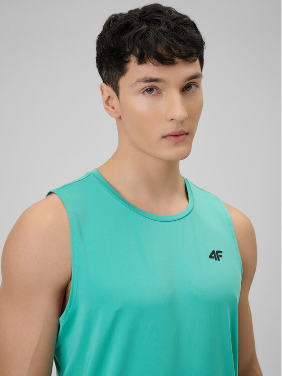 4F 4F Tank top MULTI ACTIVE Turkusowy Regular Fit