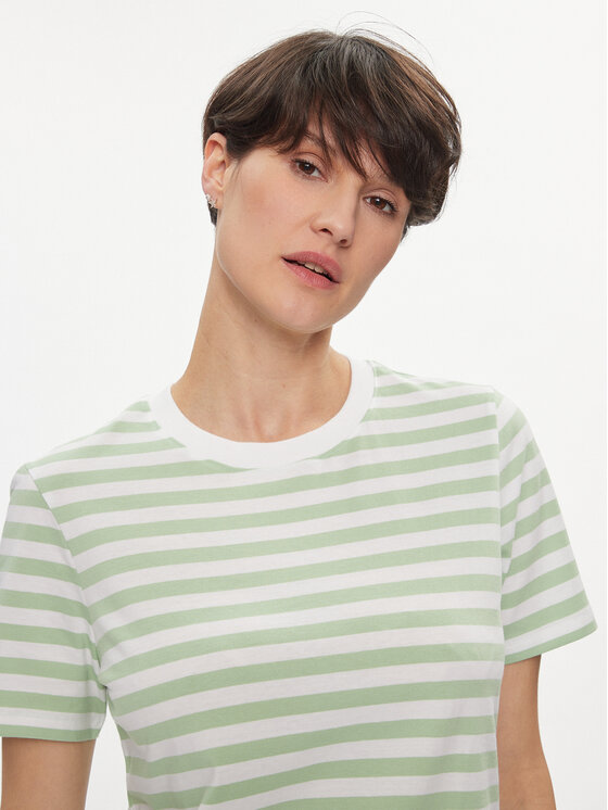Pieces Pieces T-shirt Ria 17146339 Zelena Regular Fit
