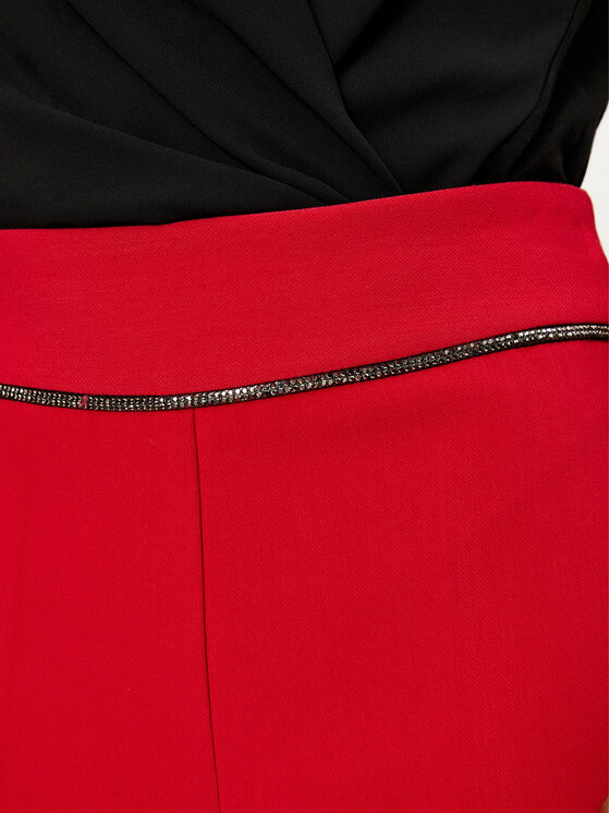 Rinascimento Rinascimento Hlače 1000770035133 Crvena Regular Fit