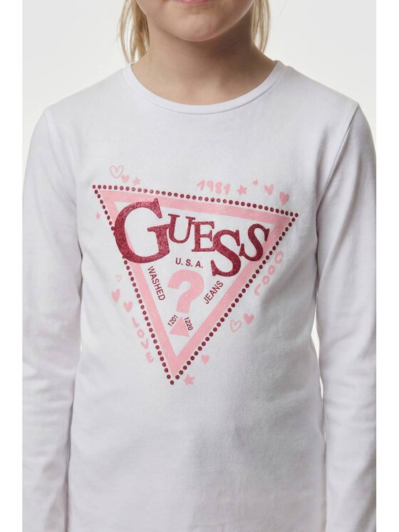 Guess Kids Guess Kids T-Shirt 183028 Biały Classic Fit