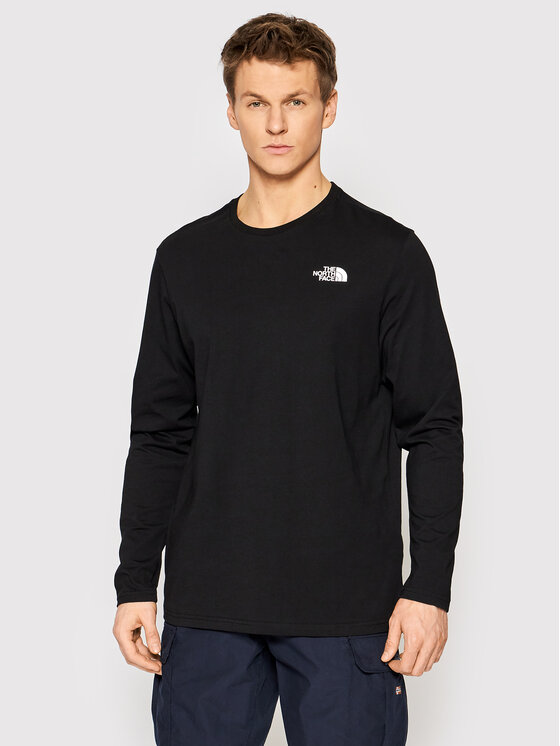 The North Face The North Face Тениска с дълъг ръкав Easy Tee NF0A2TX1 Черен Regular Fit