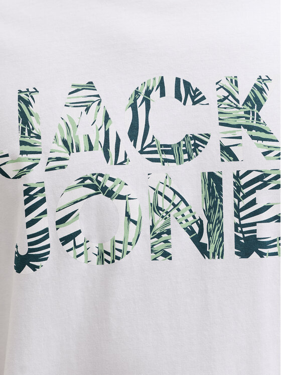 Jack & Jones Jack & Jones T-Shirt Ejeff Logo 12288536 Bílá Regular Fit