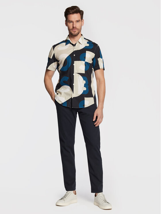 Camicia Rid_Fo 50473793 Multicolore Slim Fit