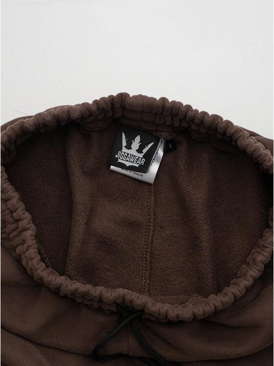 Jigga Wear Jigga Wear Spodnie dresowe 131093 Brązowy Regular Fit