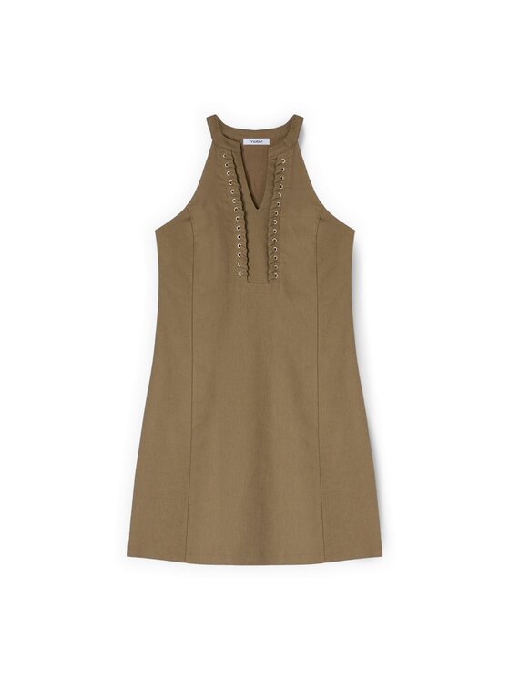 Motivi Motivi Sukienka koktajlowa 700XQ003617N0Z5 Kremowy Regular Fit