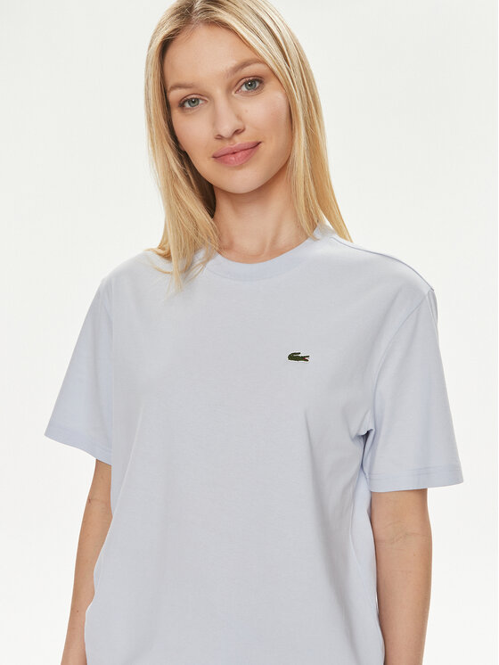 Lacoste Lacoste Тишърт TF7215 Светлосиньо Loose Fit