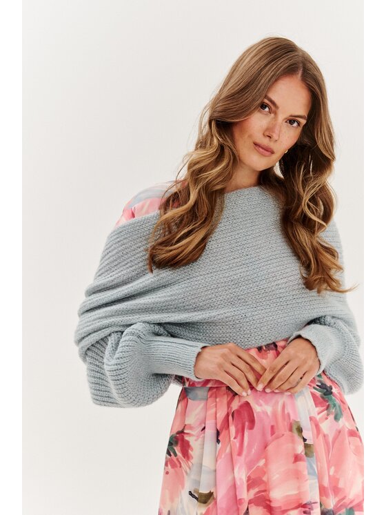 NAOKO NAOKO Sweter Dreamy Sky Szary Regular Fit