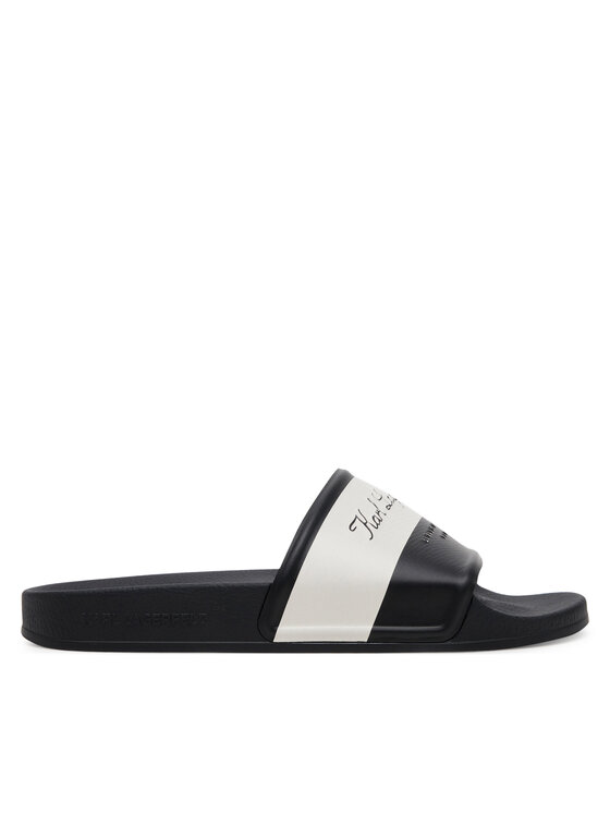 KARL LAGERFELD Damskie Klapki, rozmiar 38, Czarne, Kondo 2.0 KL80923