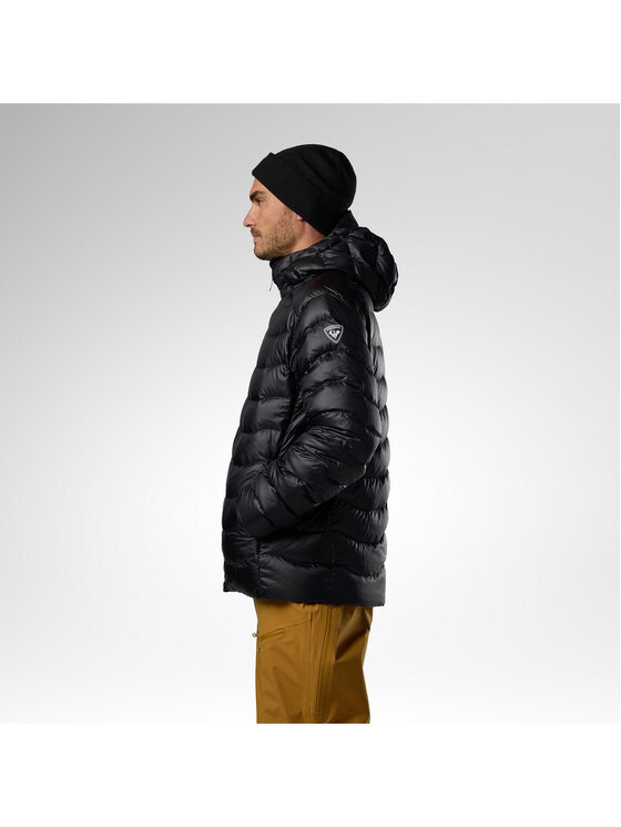 Rossignol Rossignol Kurtka puchowa M Verok Down Hoodie Jacket Czarny Regular Fit